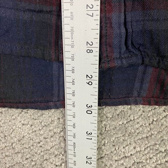 Ralph Lauren Denim & Supply Flannel Shirt Men's XXL Plaid Black Red Button Down - Picture 12 of 15